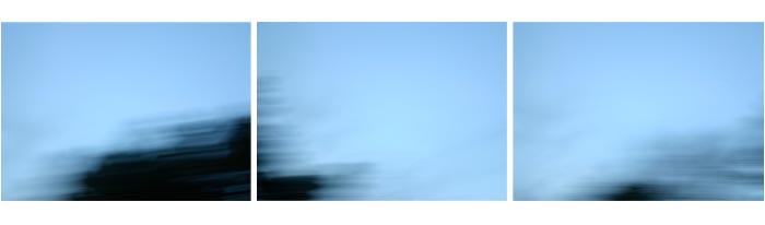 Triptichon "blur", Fotografie