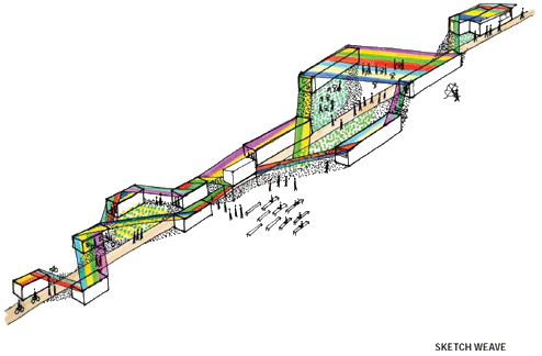 Skizze Containerdorf